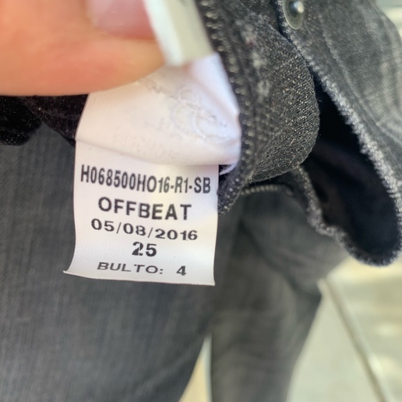 Lucky Brand Y2K Sienna Slim Boyfriend black embroidered low rise jeans size 0/25 - Picture 9 of 16